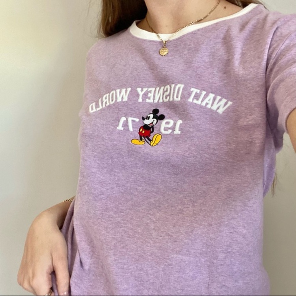 2/$30 VINTAGE 1971 WALT DISNEY WORLD RINGER TEE